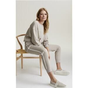 Nwtg VARLEY Kelvin Joggers in Wheat Marl Thermal/Waffle Knit Pants  Size: XS